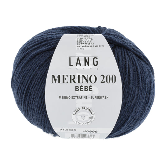 Lang Yarns Merino 200 Bebe Marine (0325)