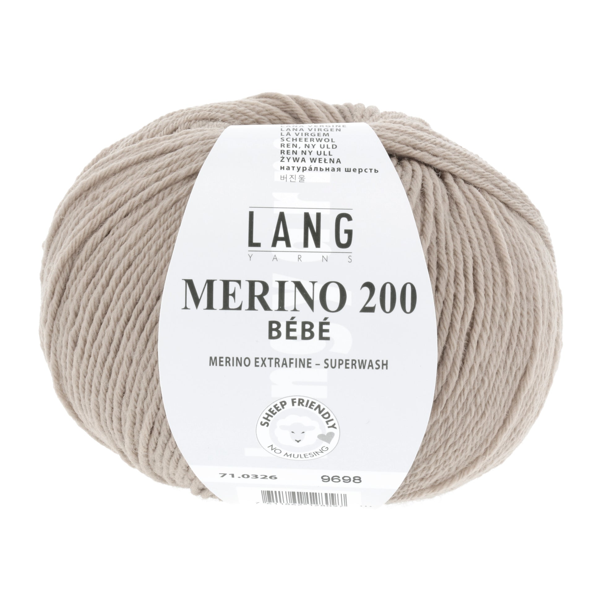 Lang Yarns Merino 200 Bebe Taupe (0326)