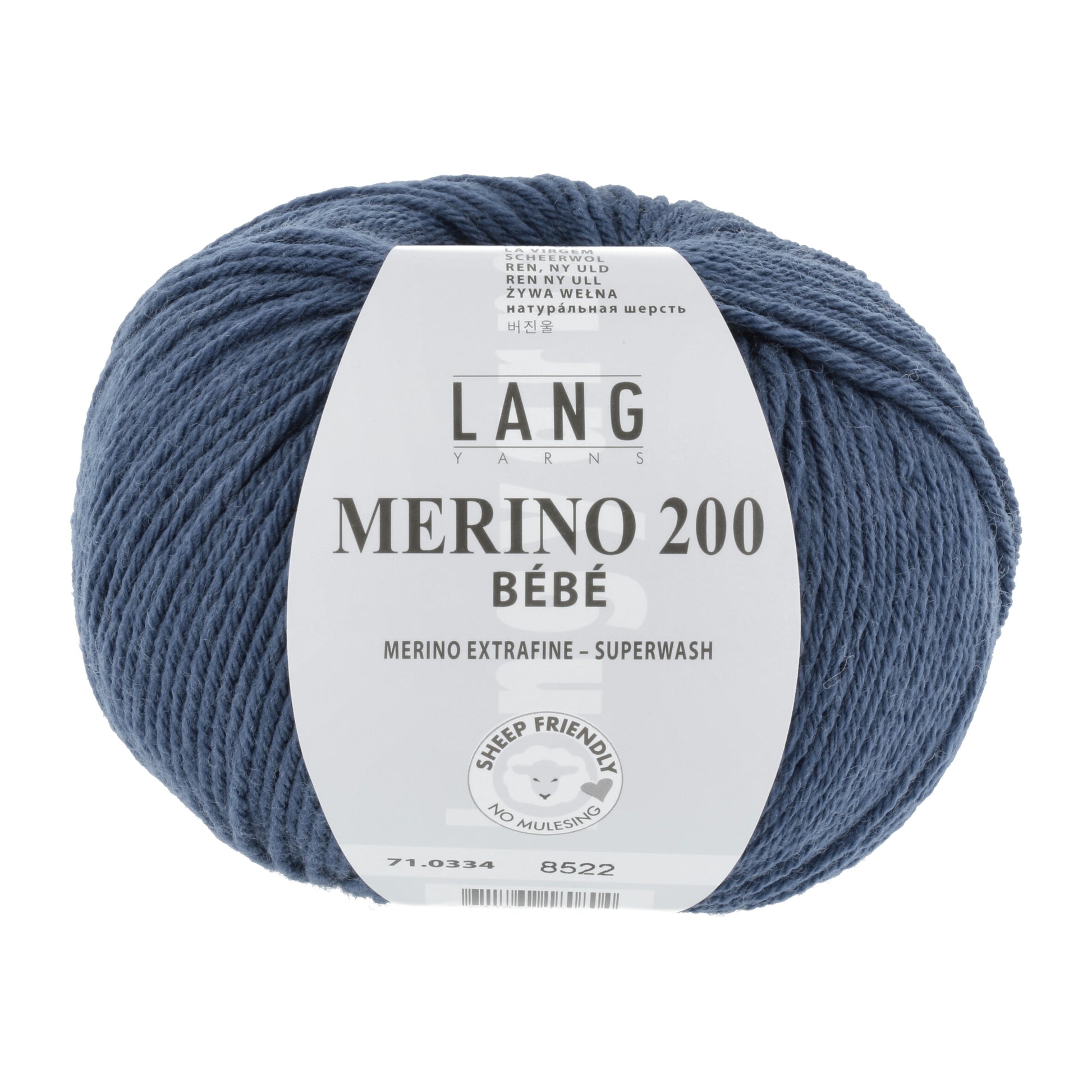 Lang Yarns Merino 200 Bebe Denim (0334)