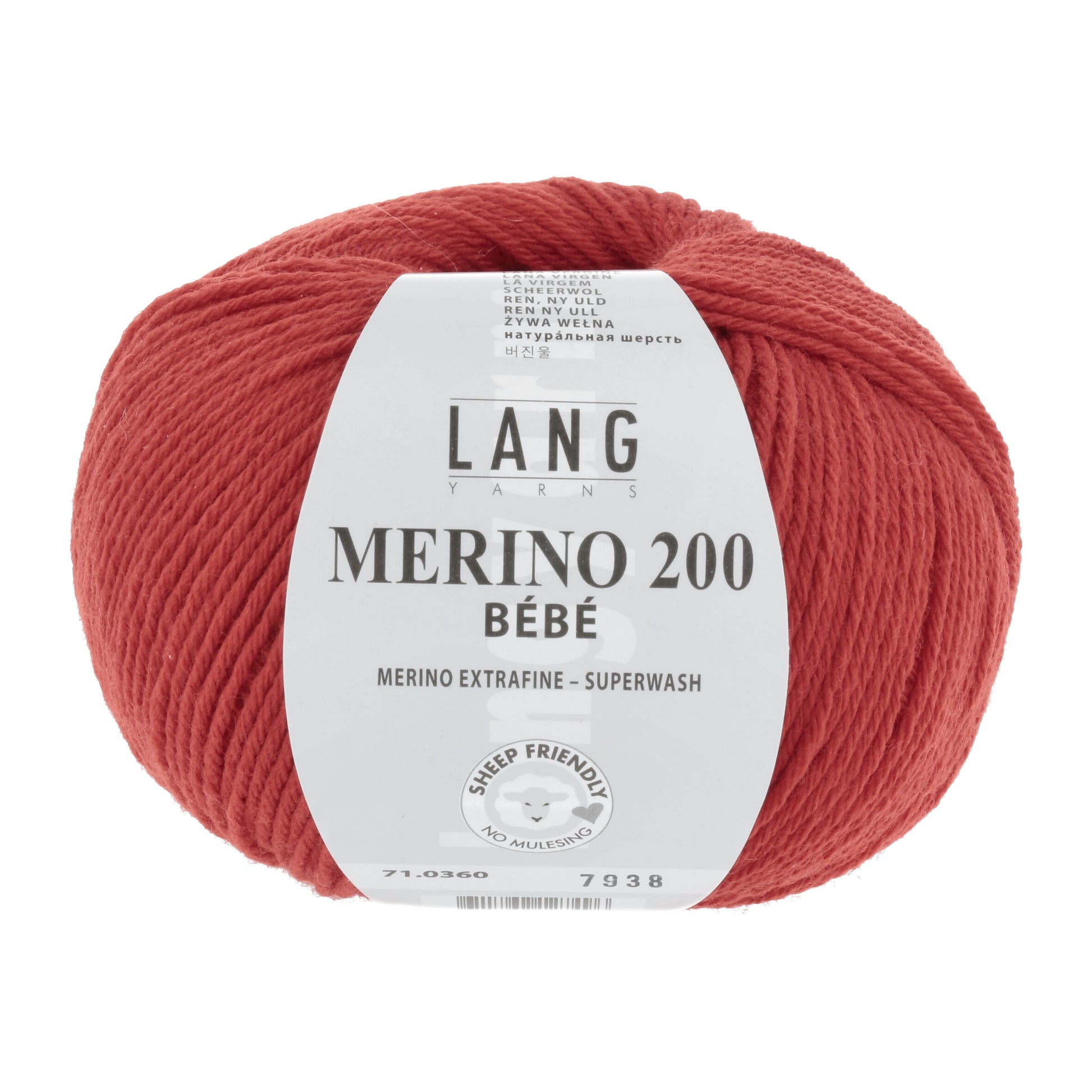 Lang Yarns Merino 200 Bebe Tomato (0360)