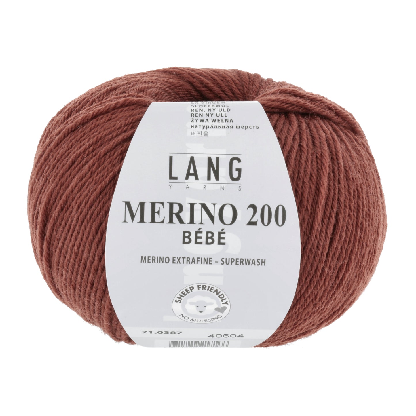 Lang Yarns Merino 200 Bebe Brick (0387)