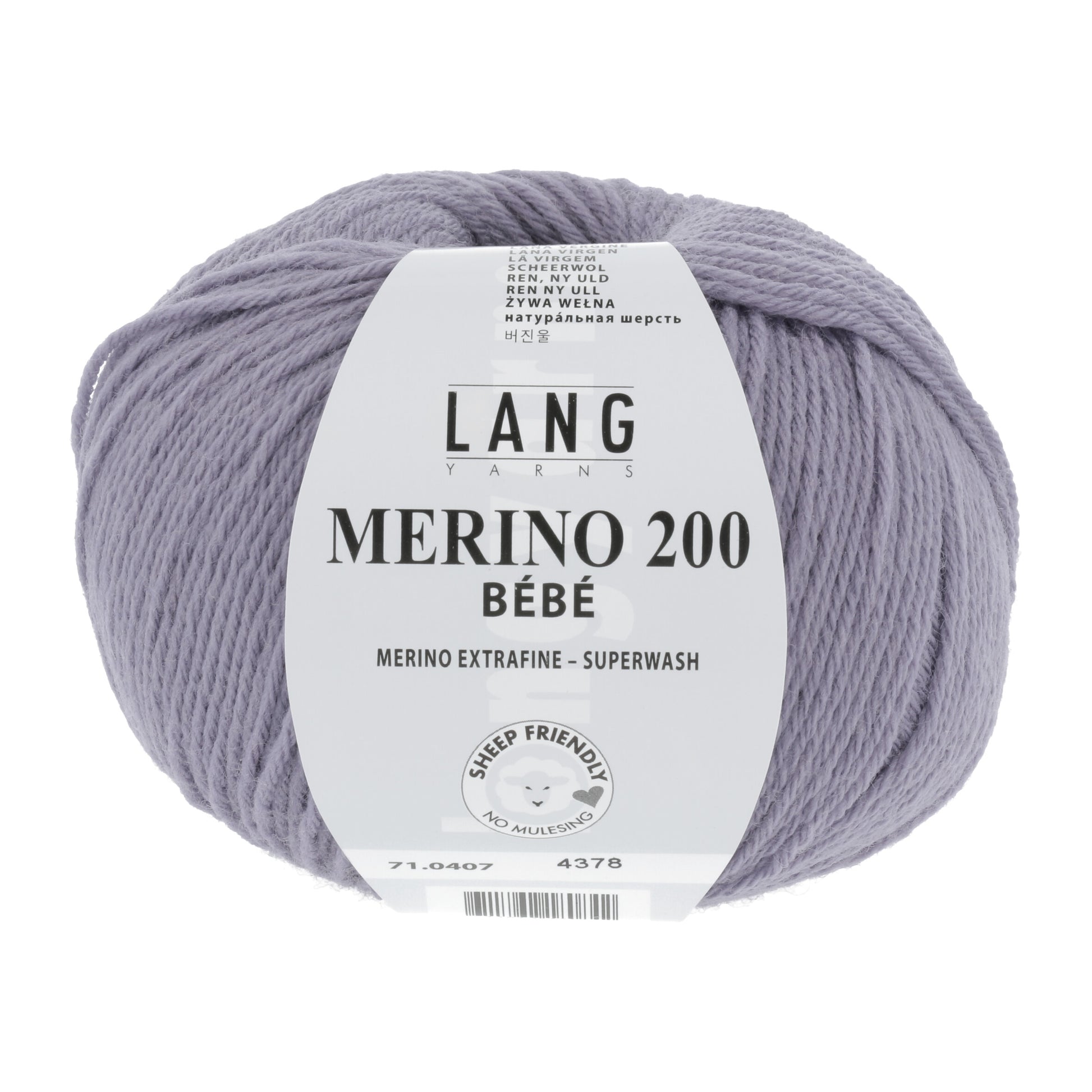 Lang Yarns Merino 200 Bebe Purple (0407)