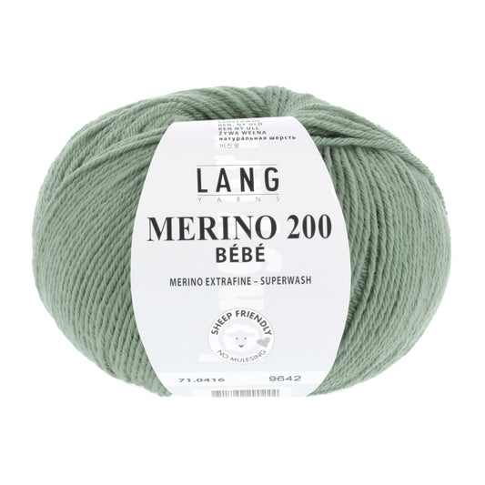 Lang Yarns Merino 200 Bebe Sage Green (0416)