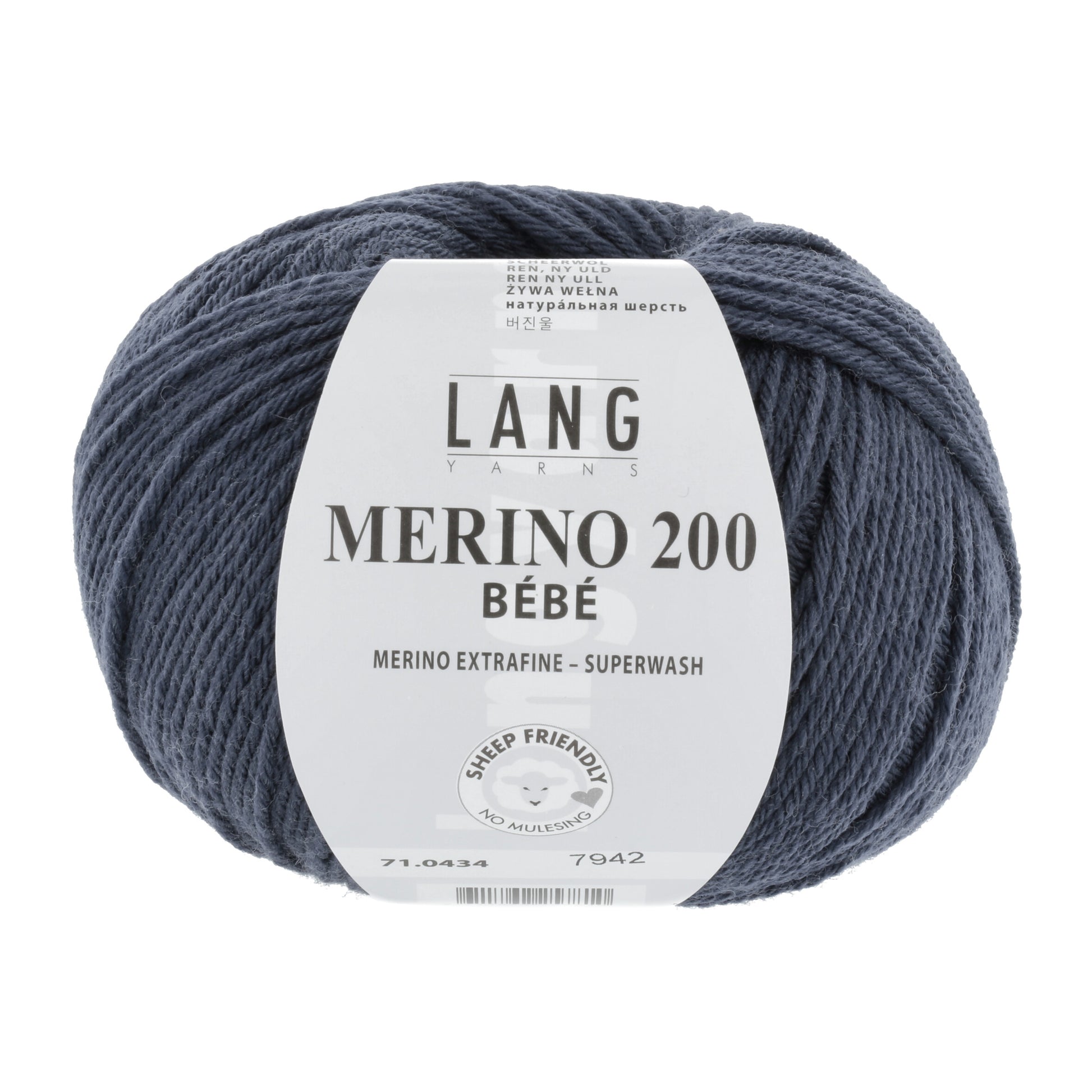 Lang Yarns Merino 200 Bebe Dark Sea (0434)