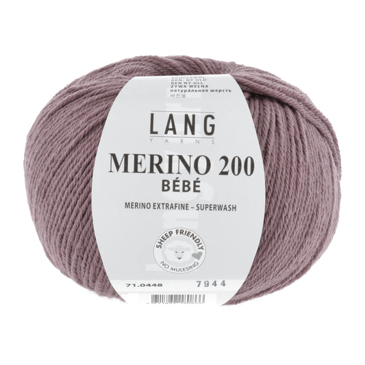 Lang Yarns Merino 200 Bebe Old Rose (0448)