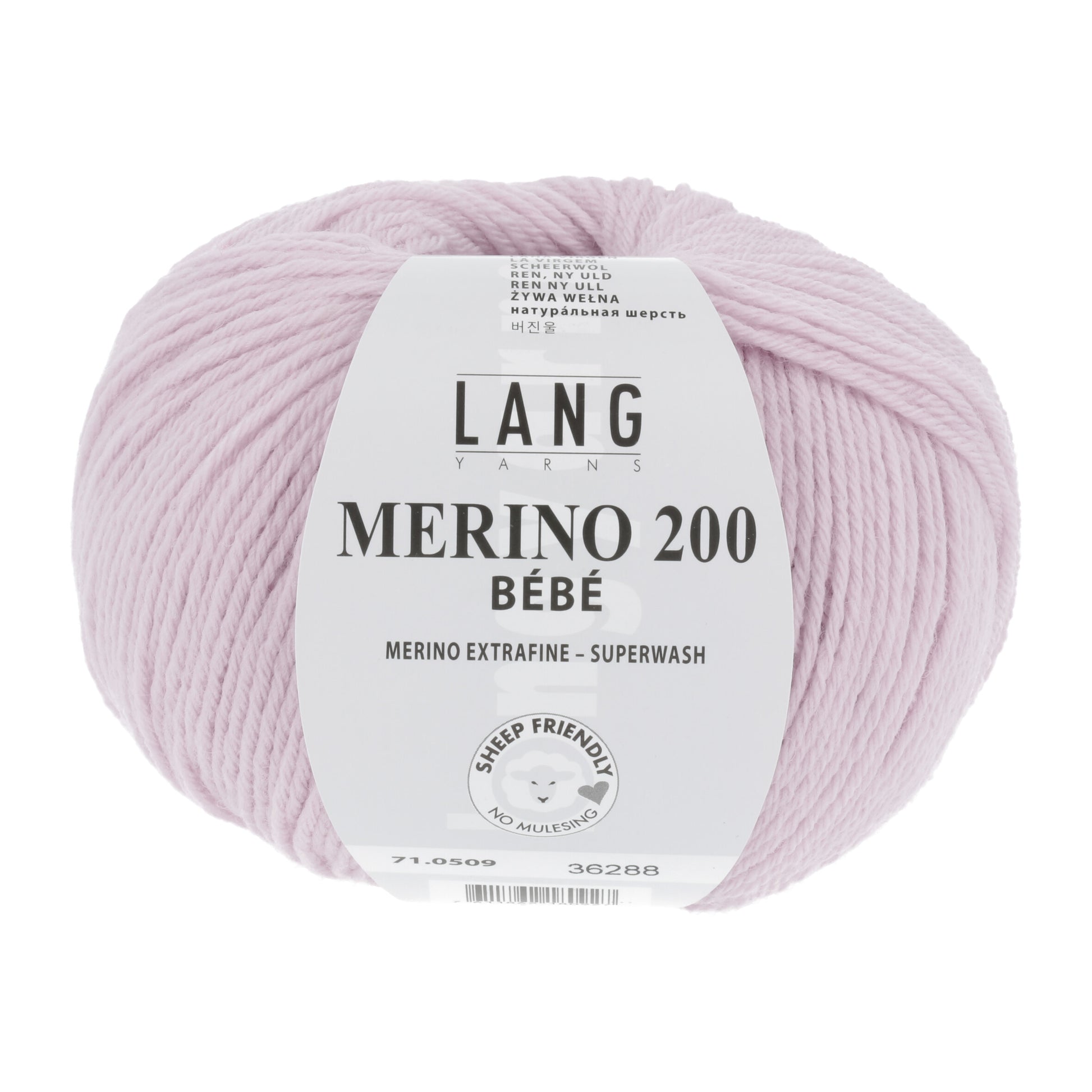 Lang Yarns Merino 200 Bebe Pale Pink (0509)