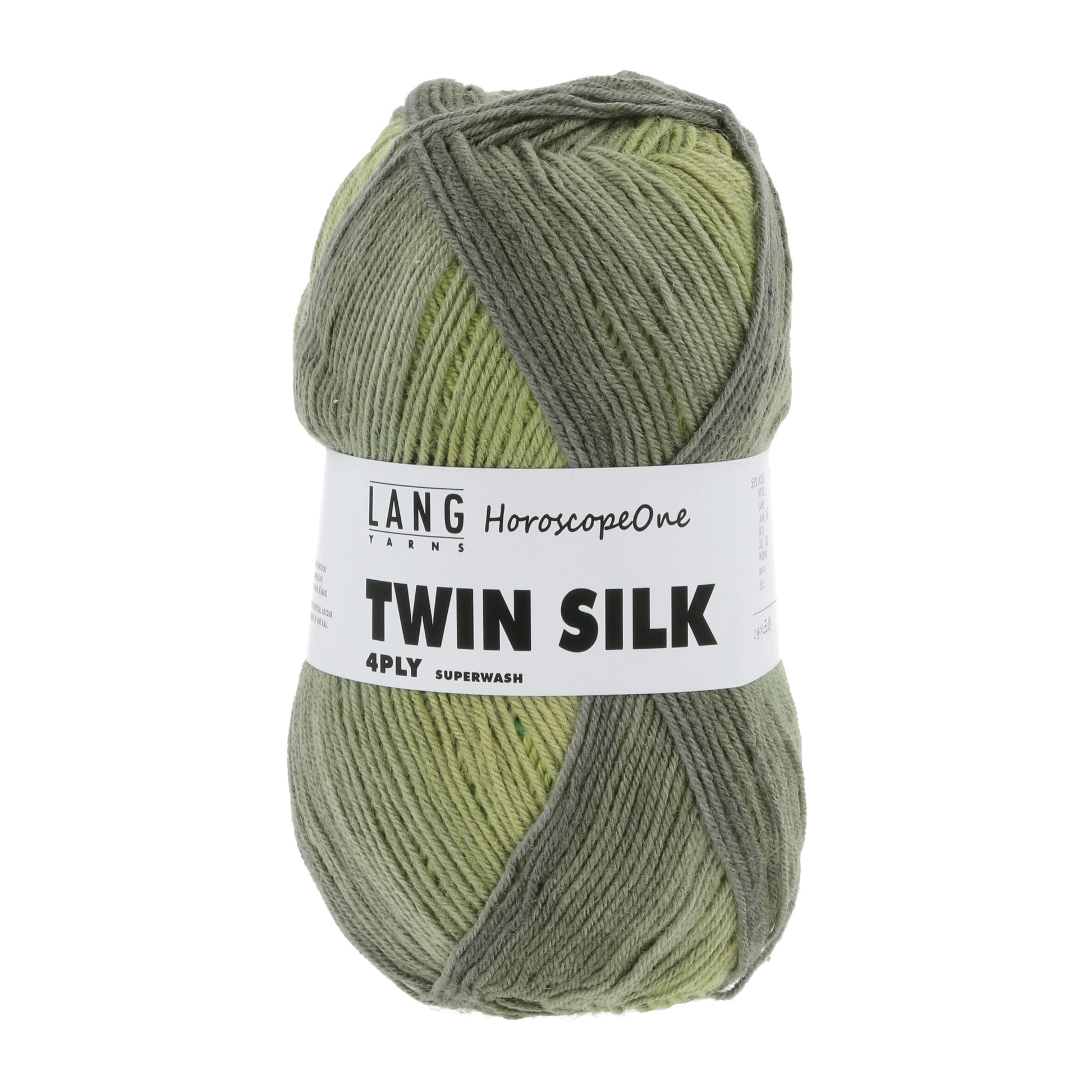 Lang Yarns Twin Silk 4 Ply HoroscopeOne Granny Smith (0351)