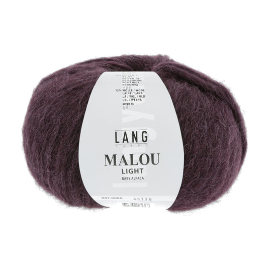 Lang Yarns Malou Light Dark Purple (0080)