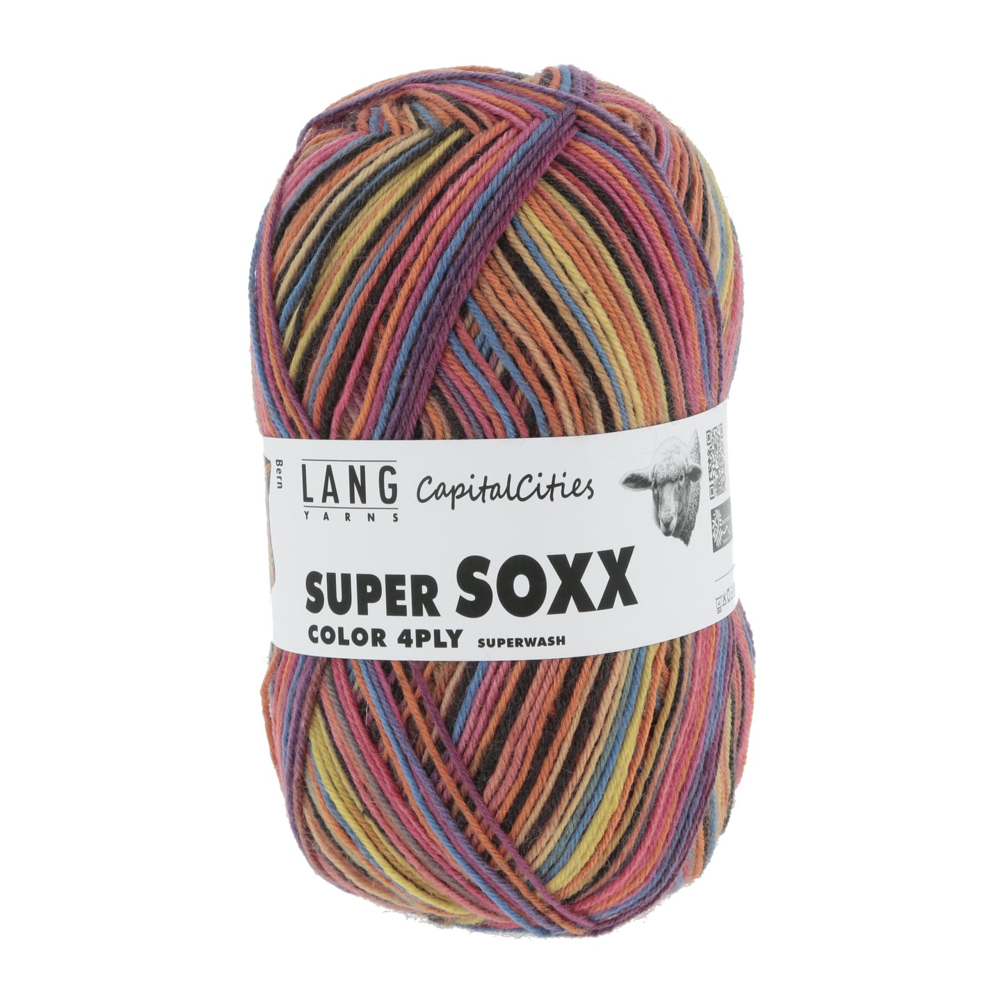 Lang Yarns Super Soxx Color 4 ply Capitalcities Bern (0339)