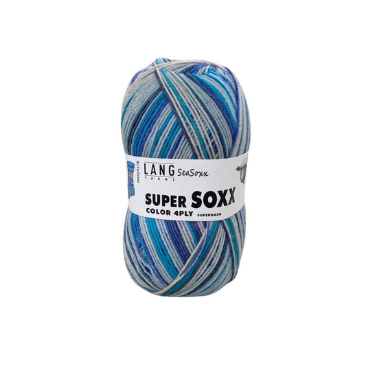 Lang Yarns Super Soxx Color 4 Ply Seasoxx Arctic Ocean (0415)