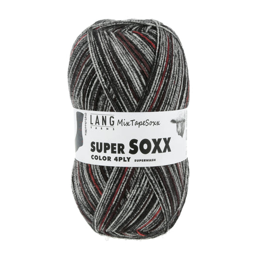 Lang Yarns Super Soxx Color 4 Ply MixTapeSoxx OldSchoolMix (0451)