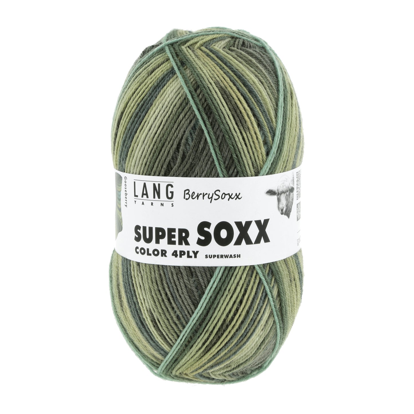 Lang Yarns Super Soxx Color 4 Ply Berrysoxx Gooseberry (0470)