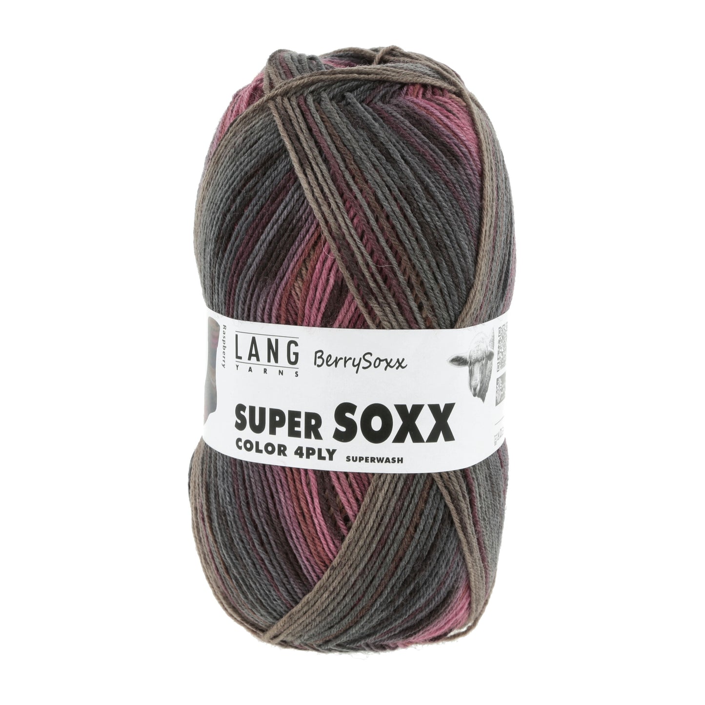 Lang Yarns Super Soxx Color 4 Ply Berrysoxx Raspberry (0471)