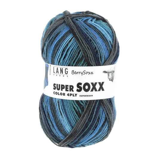 Lang Yarns Super Soxx Color 4 Ply Berrysoxx Blueberry (0473)