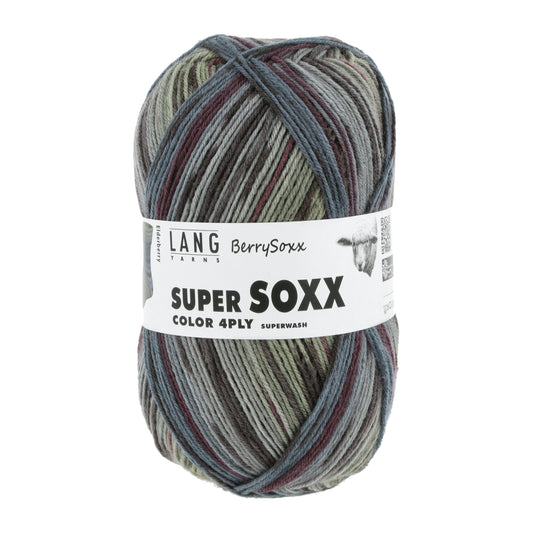 Lang Yarns Super Soxx Color 4 Ply Berrysoxx Elderberry (0474)