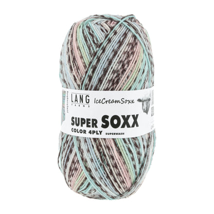 Lang Yarns Super Soxx 4 Ply Icecreamsoxx Raspberry Swirl (0480)