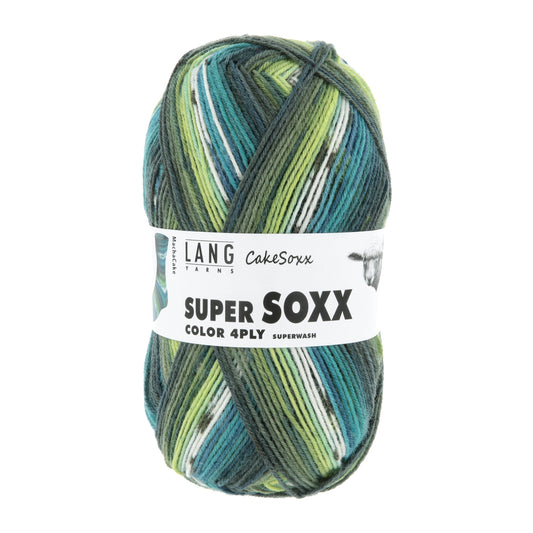 Lang Yarns Super Soxx Color 4 Ply Cakesoxx Macha Cake (0541)
