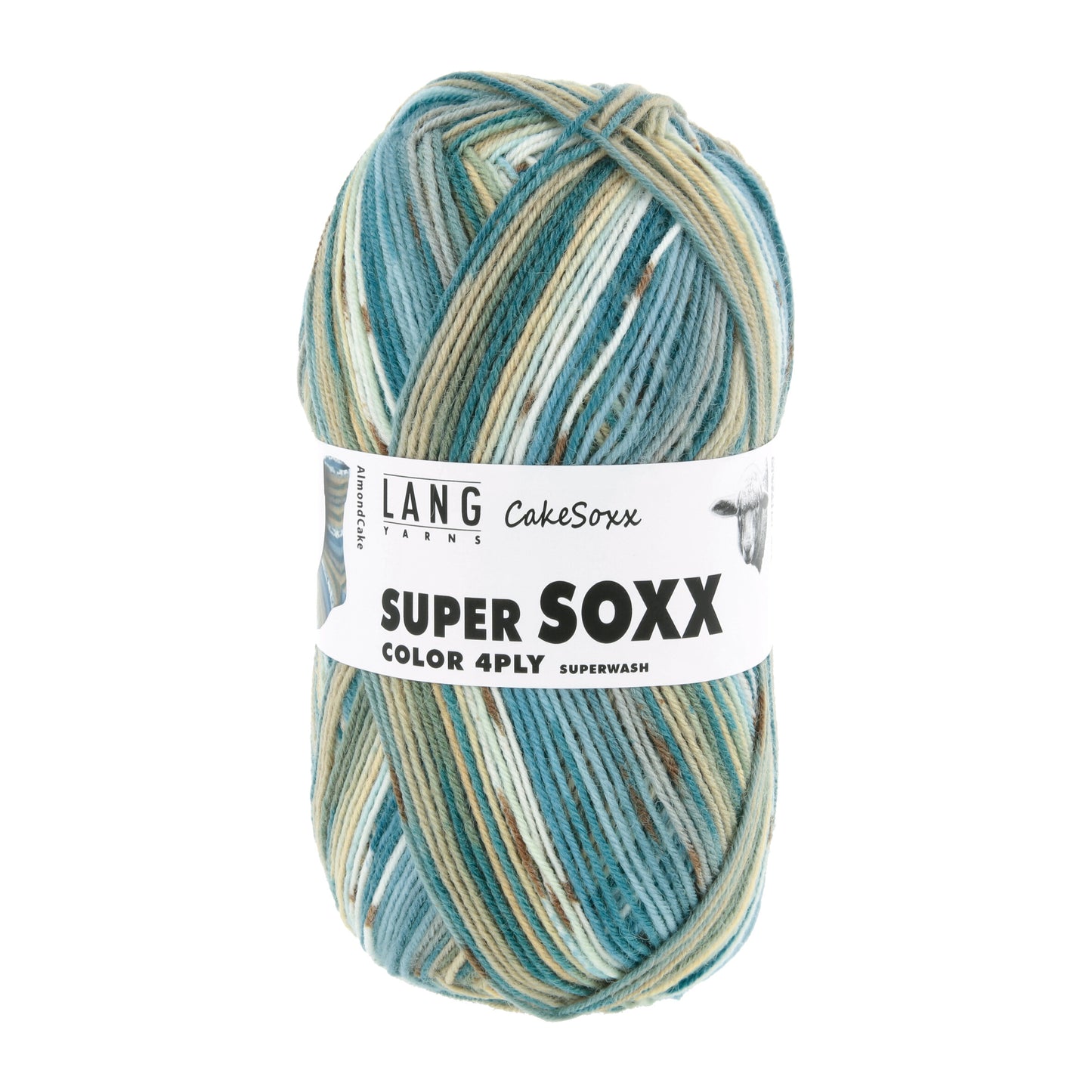 Lang Yarns Super Soxx Color 4 Ply Cakesoxx Almond Cake (0542)