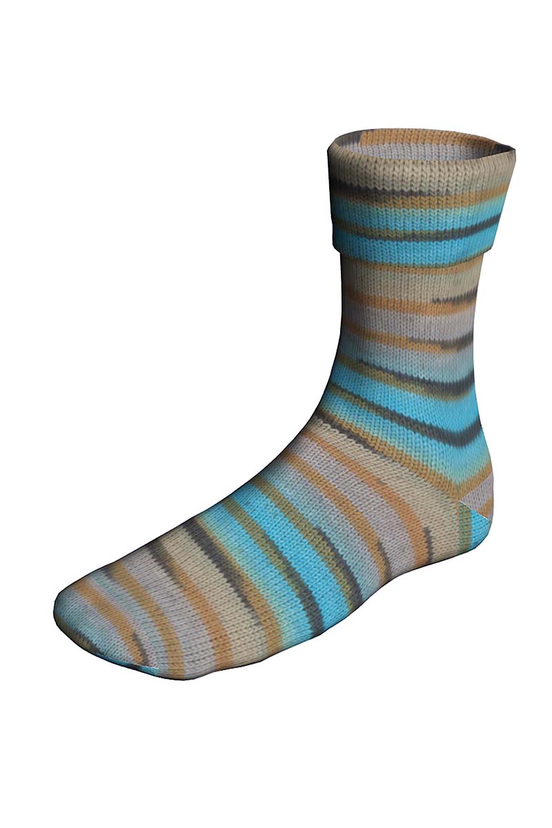 Lang Yarns Super Soxx Color 4 Ply PainterlySoxx Cerulean (0548)