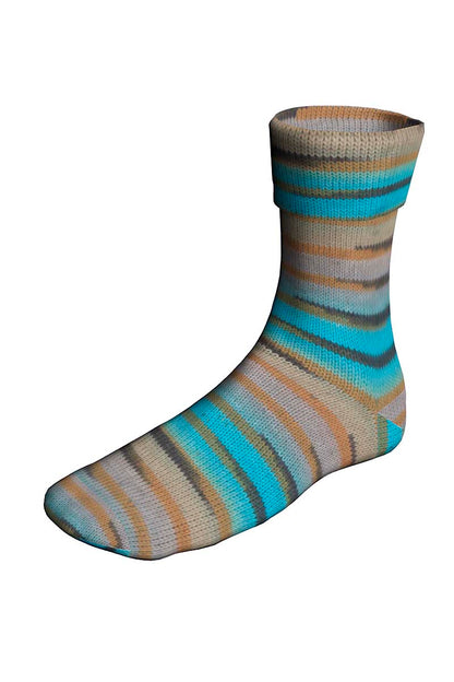 Lang Yarns Super Soxx Color 4 Ply PainterlySoxx Cerulean (0548)