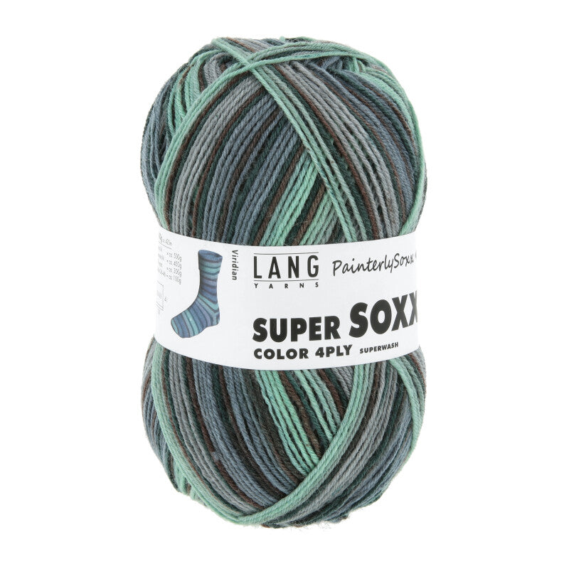 Lang Yarns Super Soxx Color 4 Ply PainterlySoxx Viridian (0549)
