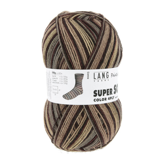 Lang Yarns Super Soxx Color 4 Ply PainterlySoxx Sienna (0550)