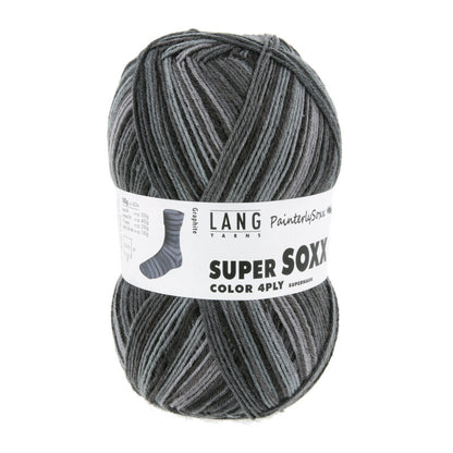 Lang Yarns Super Soxx Color 4 Ply PainterlySoxx Graphite (0552)