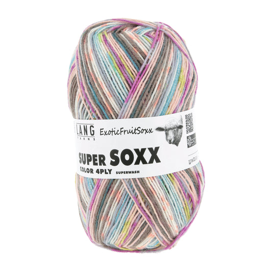 Lang Yarns Super Soxx Color 4 Ply Exotic Fruit Soxx Lychee (0568)