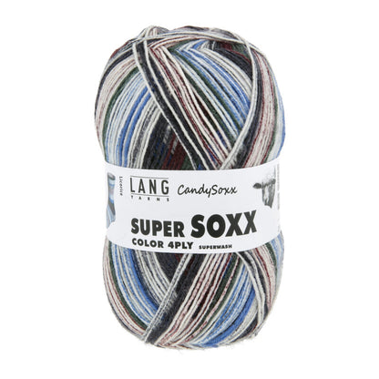 Lang Yarns Super Soxx Color 4PLY Candysoxx Licorice (0592)