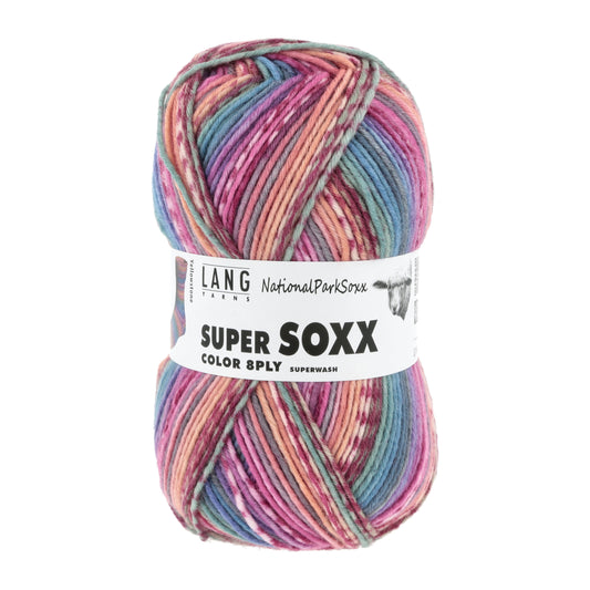 Lang Yarns Super Soxx Color 8 Ply NationalParkSoxx Yellowstone (0482)