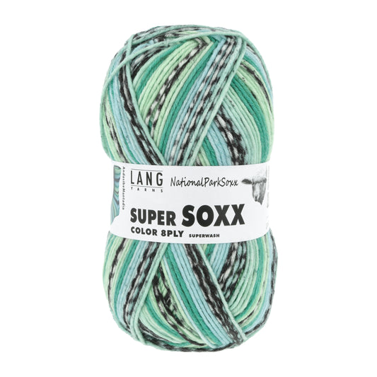 Lang Yarns Super Soxx Color 8 Ply NationalParkSoxx Andasibe Mantadia (0483)