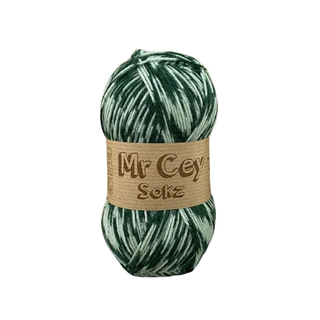 Mr. Cey Sokz 4 Ply Aquarel Lands (906)