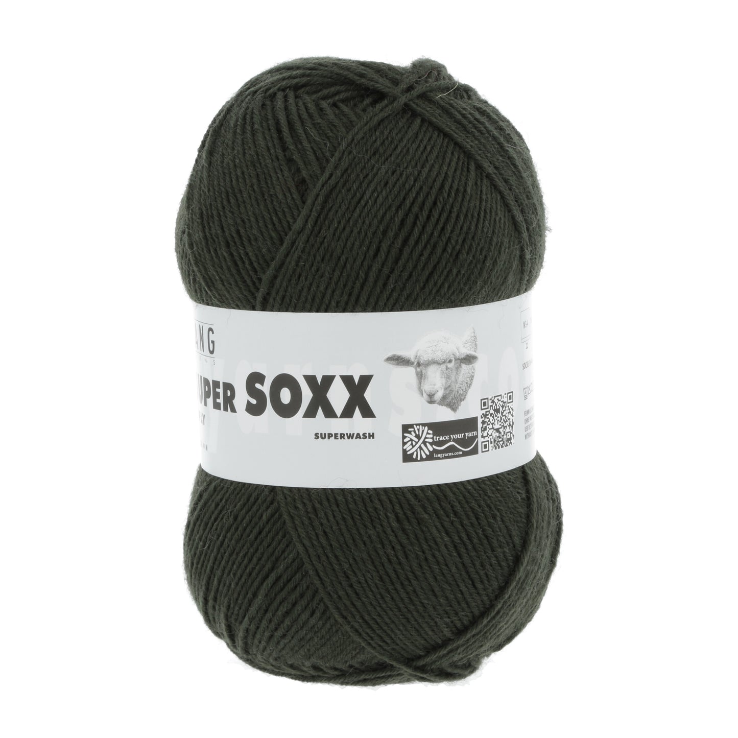 Lang Yarns Super Soxx 6 Ply Superwash UNI Army (0018)