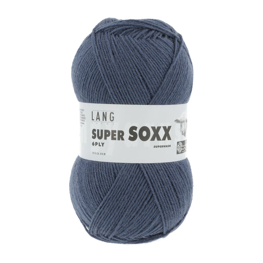 Lang Yarns Super Soxx 6 Ply Superwash UNI Navy (0034)