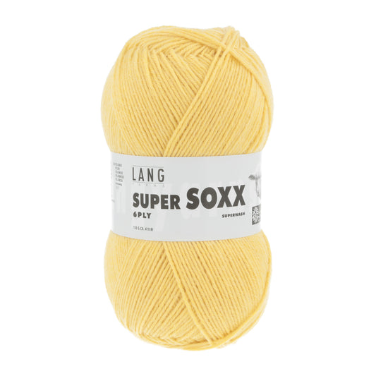 Lang Yarns Super Soxx 6 Ply Superwash UNI Canary (0043)