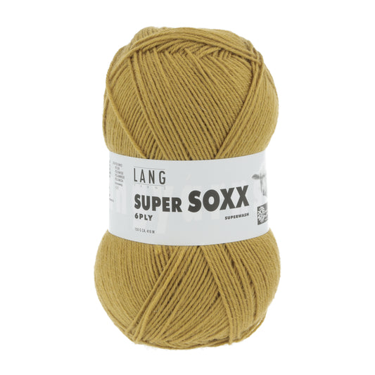 Lang Yarns Super Soxx 6 Ply Superwash UNI Ochre (0050)