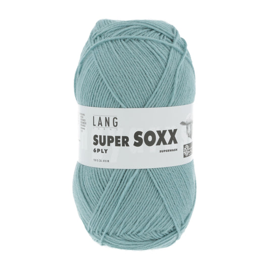 Lang Yarns Super Soxx 6 Ply Superwash UNI Seablue (0072)