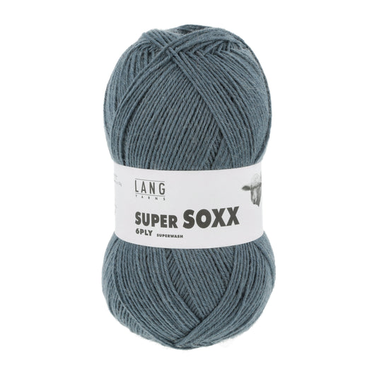 Lang Yarns Super Soxx 6 Ply Superwash UNI Denim (0124)