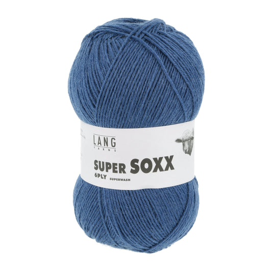 Lang Yarns Super Soxx 6 Ply Superwash UNI Night Blue (0134)