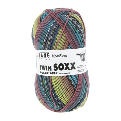 Lang Yarns Twin Soxx Merino 4 Ply Moodsoxx Grateful (583)