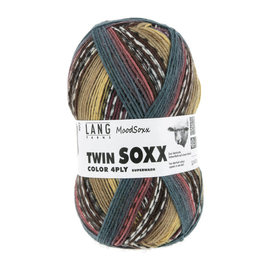 Lang Yarns Twin Soxx Merino 4 Ply Moodsoxx Calm (586)