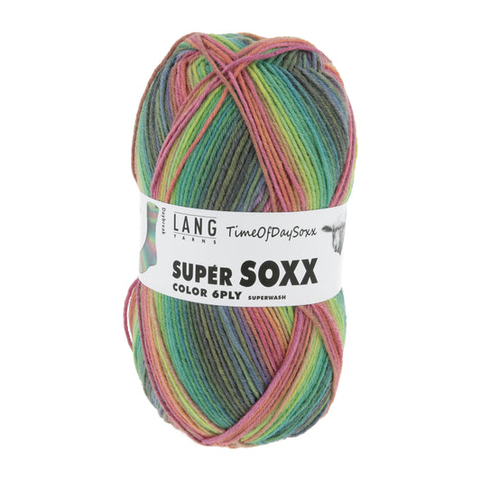 Lang Yarns Super Soxx Color 6 Ply Time of the day Soxx Daybreak (0529)