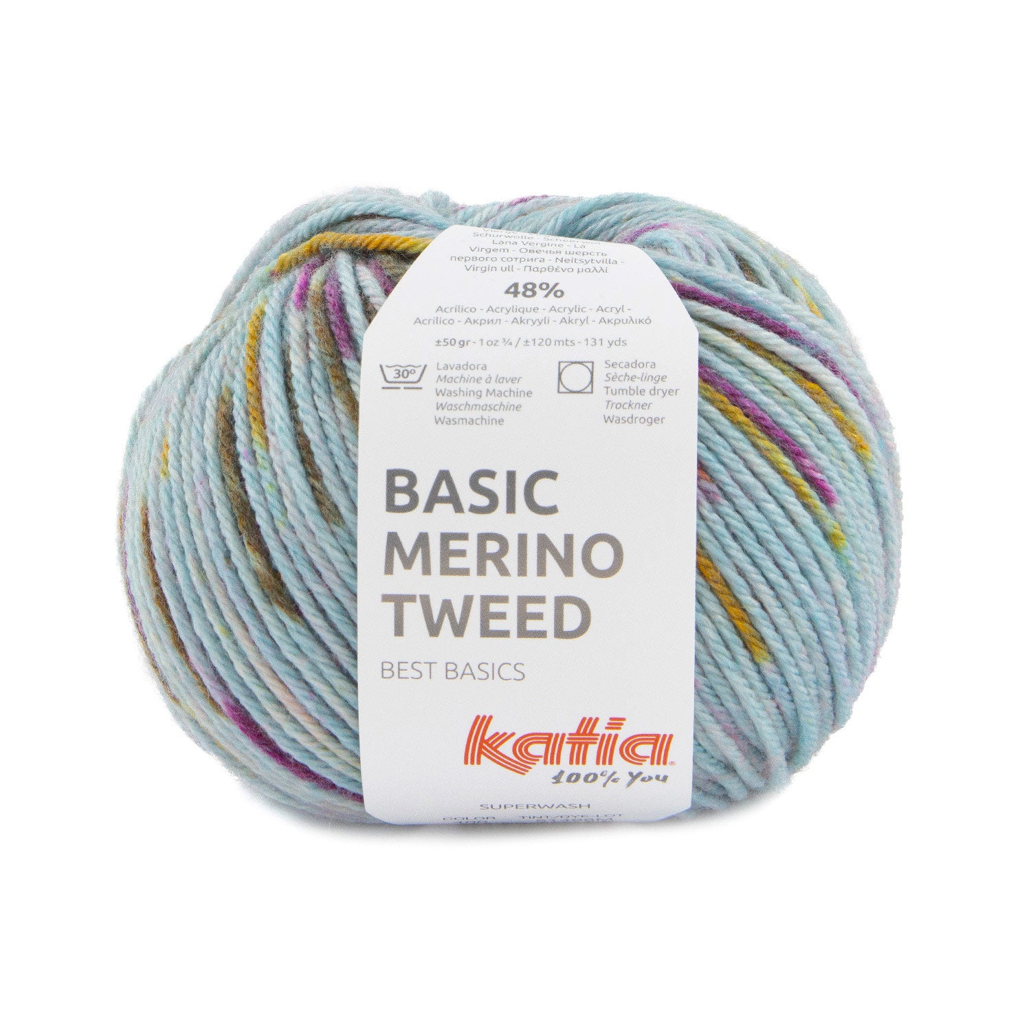 Katia Basic Merino Tweed Touch of Lavender (406)