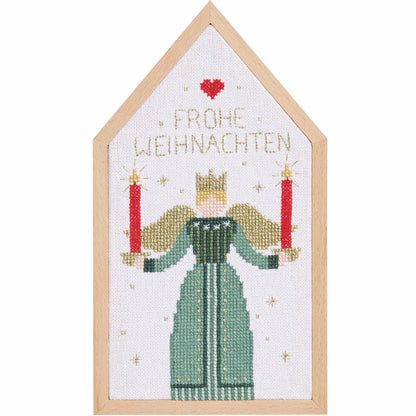 Borduurpakket engel 12,5 x 22,5 cm