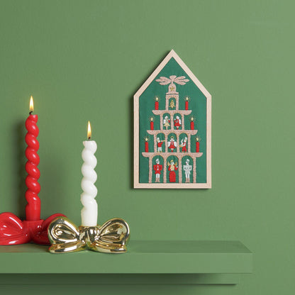 Borduurpakket piramide voorgetekend 12,5 x 22,5 cm