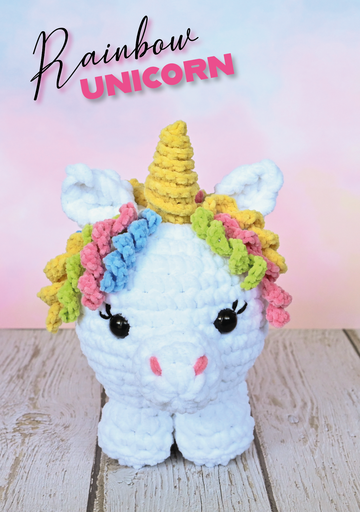 Charming Chubby Rainbow Unicorn (garenpakket)