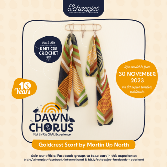 Scheepjes Dawn Chorus CKAL Goldcrest Scarf kit 