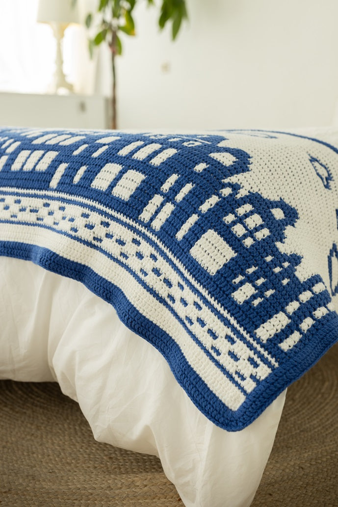 Grachtenpanden bedloper garenpakket (BUDGET)