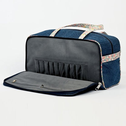 KnitPro Bloom JEANS weekendtas 36x16,5x19cm