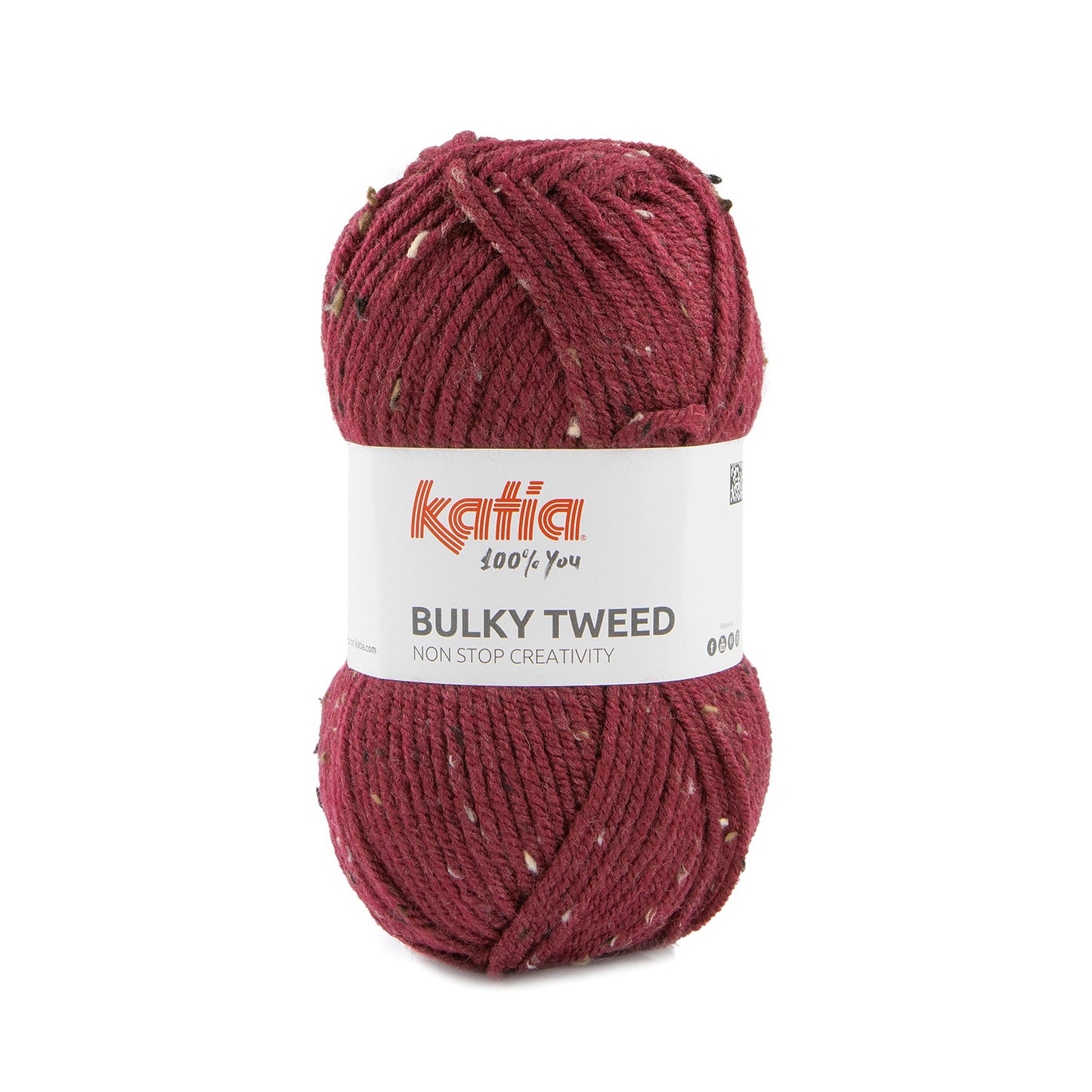 Katia Bulky Tweed Bordeaux (207)